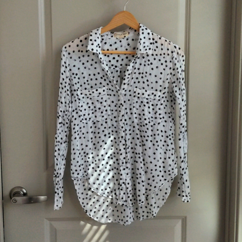 Anthropologie cloth & stone button up blouse xs